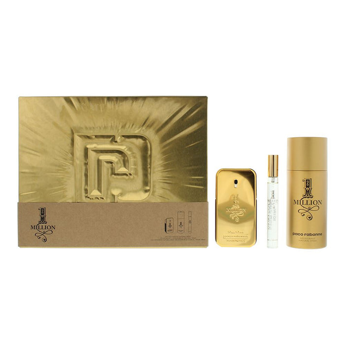 Paco Rabanne 1 Million 3 Piece Gift Set For Women