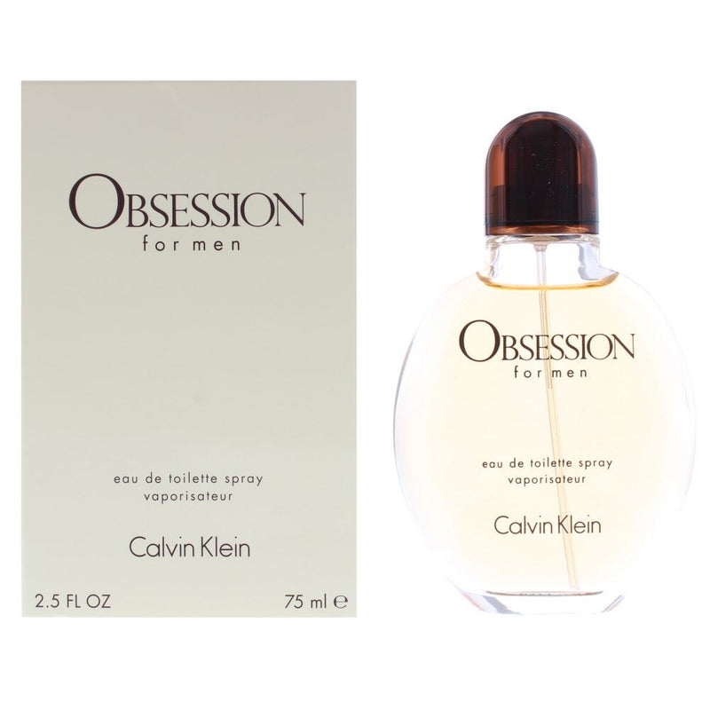 Calvin Klein Obsession For Men Eau de Toilette 75ml Spray Men Spray