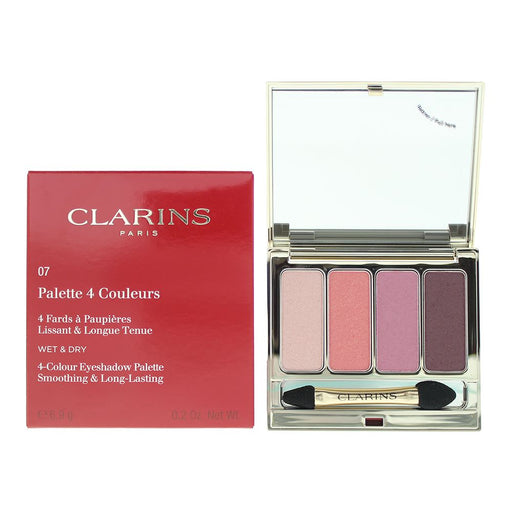 Clarins 4 Colour Wet  Dry  Eyeshadow Palette No.07 Lovely Rose 6.9g