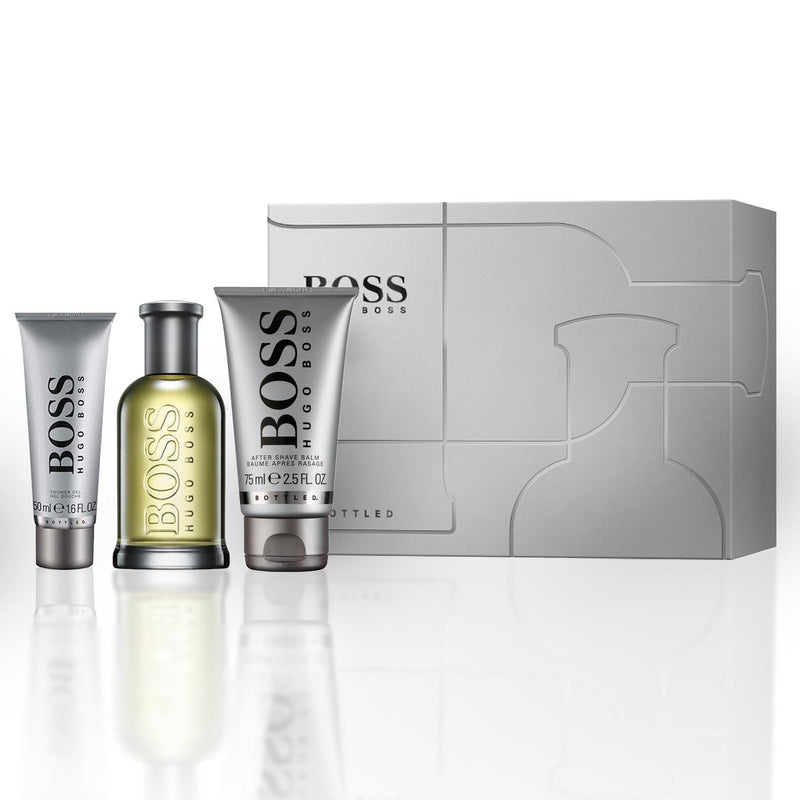Hugo Boss Bottled Gift Set 100ml EDT 50ml Shower Gel 75ml After Shave Balm