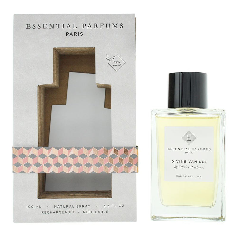 Essential Parfums Divine Vanille Refillable Eau de Parfum 100ml Unisex Perfume