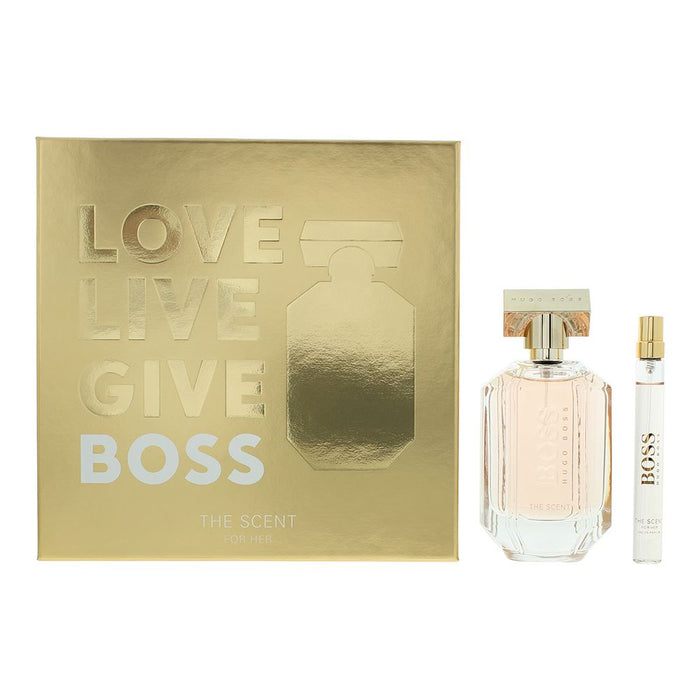 Hugo Boss The Scent For Her 2 Piece Gift Set: EDP 100ml - EDP 10ml Women Spray