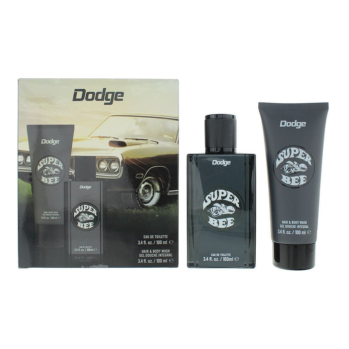 Dodge Legacy Super Bee 2 Pcs Gift Set: EDT 100ml - Hair Body Wash 100ml For Men