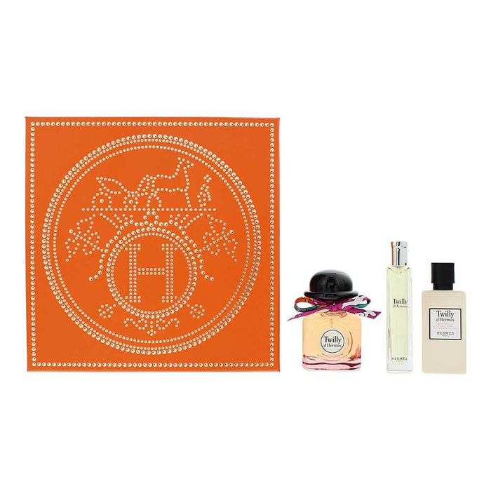 Hermes Twilly DHermes 3 Pc Set: EDP 50ml  15ml  Body Lotion 40ml Women