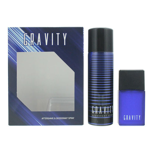 Coty Gravity 2 Piece Gift Set (Aftershave 30ml - Deodorant Spray 120ml)