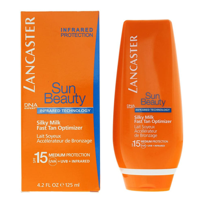 Lancaster Sun Beauty Spf 15 Fast Tan Optimizer Silky Milk 125ml For Unisex