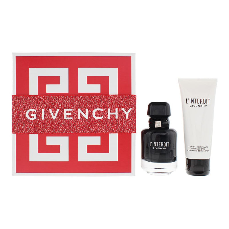 Givenchy L'interdit 2 Piece Gift Set: EDP Intense 50ml - Body Lotion 75ml