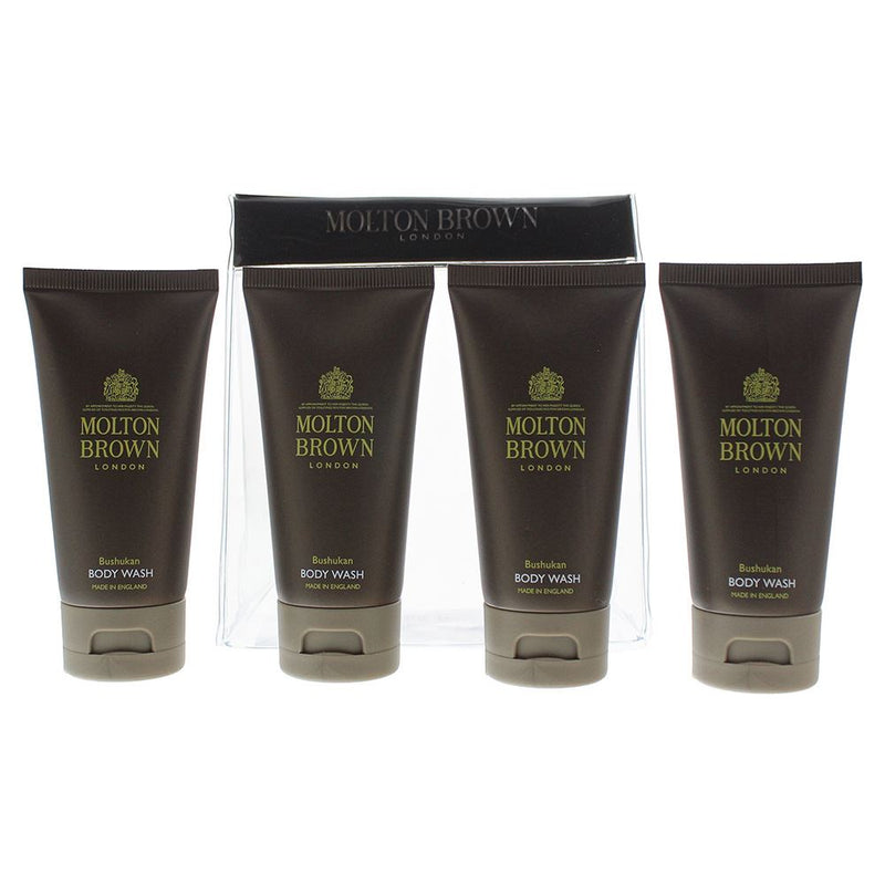 Molton Brown Bushukan 4 Piece Gift Set: 4X Body Wash 50ml Men