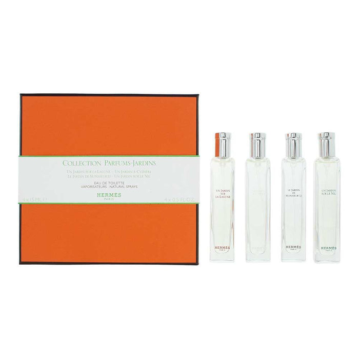 Hermes Un Jardin 4 Pcs Gift Set: 4 x 15ml EDT Perfumes for Unisex Use