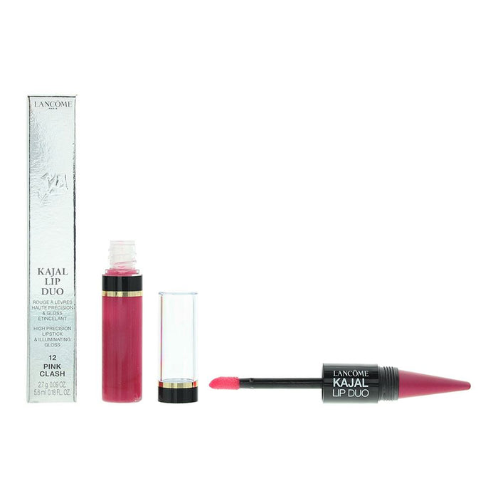 Lancome Lip Kajal Duo 12 Pink ClashLipstick 2.7g Illuminating Gloss 5.6ml