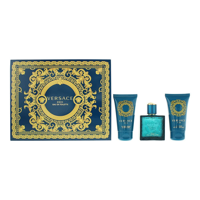 Versace Eros 3 Piece Gift Set For Him Men