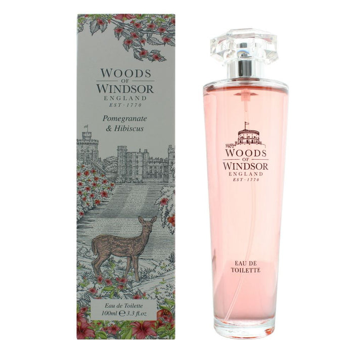 Woods Of Windsor Pomegranate & Hibiscus EDT 100ml Women New Spray