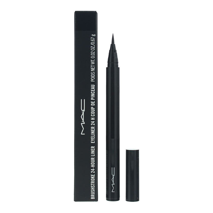 MAC Brushstroke 24HR Liner Brushblack 0.67g For Women