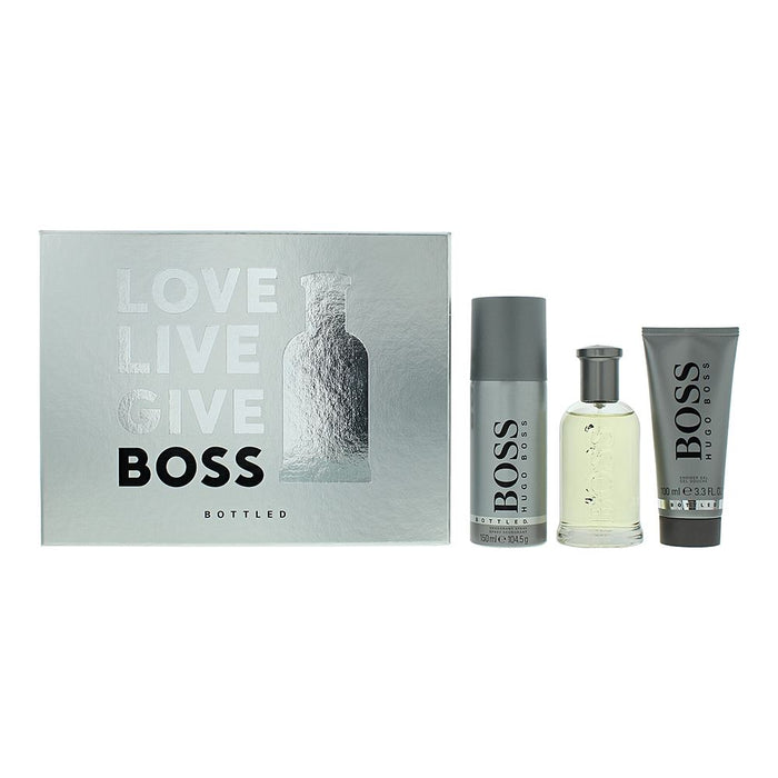 Hugo Boss Bottled 3 Pcs Gift Set For Men