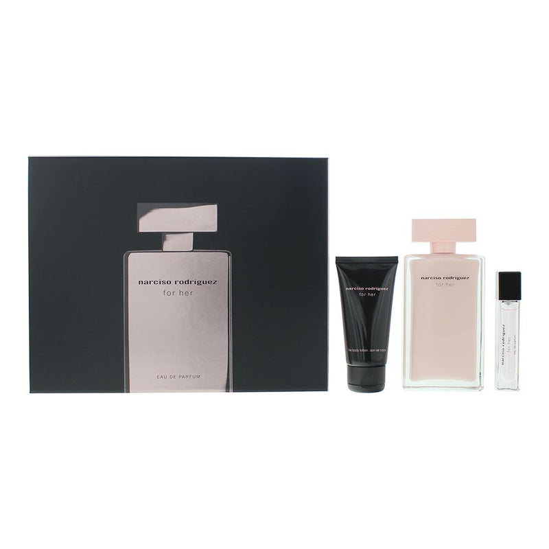 Narciso Rodriguez For Her 3 Pcs Gift Set For Women