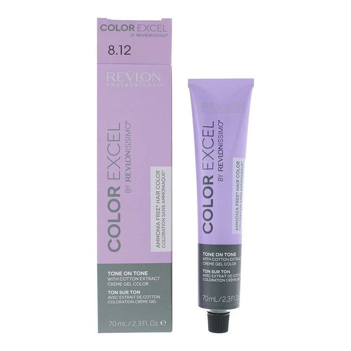 Revlon Color Excel By Revlonissimo 8.12 Light Ash Iridescent Blonde Hair Colour 70ml For Women