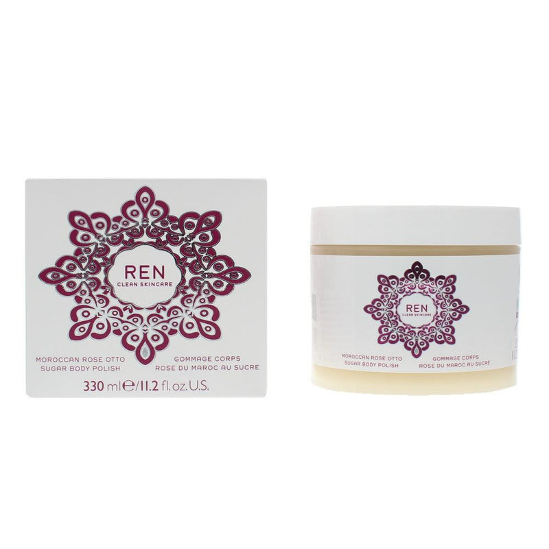 Ren Moroccan Rose Otto Sugar Body Polish 330ml For Women