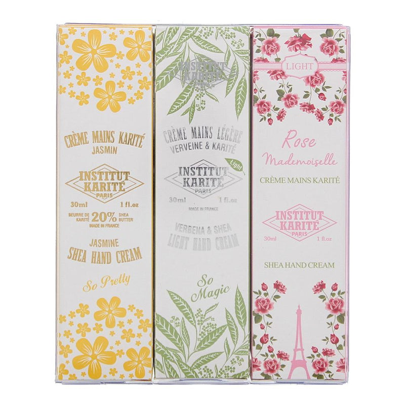 Institut Karite Paris Shea Gift Set 3 x Hand Cream 30ml - Jasmine - Verbena Shea