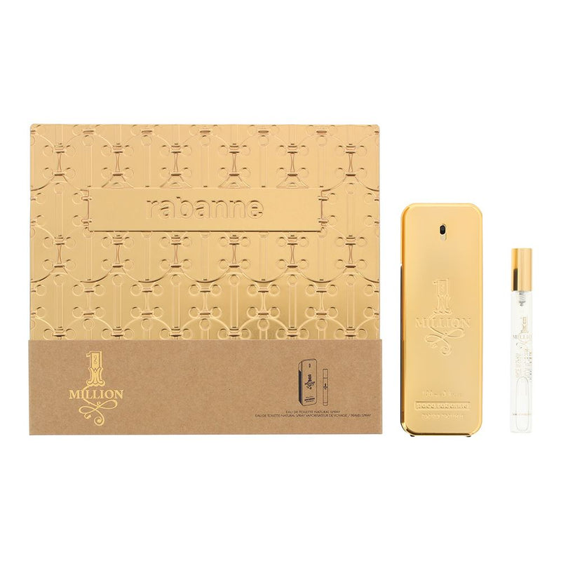 Paco Rabanne 1 Million 2 Piece Gift Set: EDT 100ml - EDT 10ml For Men