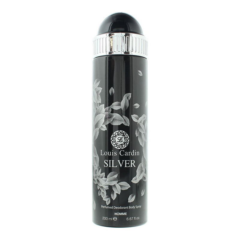 Louis Cardin Silver Deodorant Spray 200ml For Men Him Brand NEW