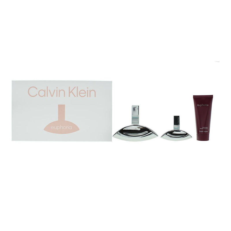 Calvin Klein Euphoria 3 Piece Gift Set For Women