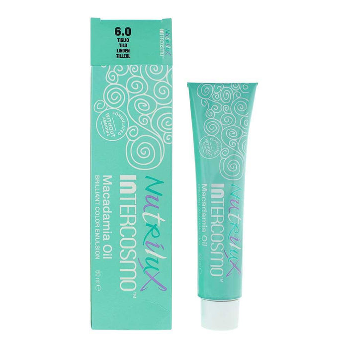 Intercosmo Nutrilux Macadamia Oil 6.0 Linden Hair Colour 60ml For Women