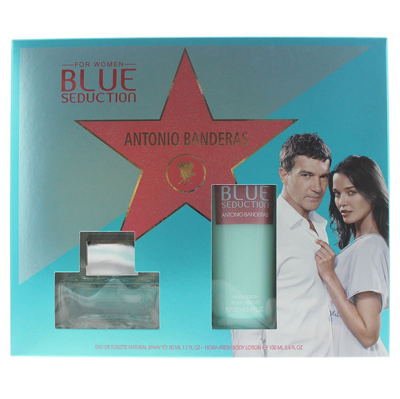 Antonio Banderas Blue Seduction 2 Piece Gift Set(EDT 50ml,Body Lotion 100ml)