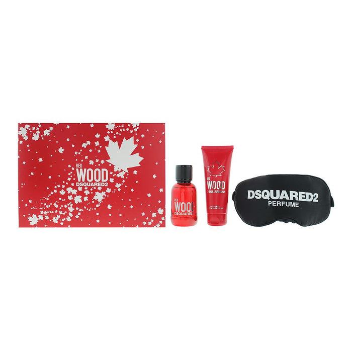 Dsquared2 Red Wood 3 Piece Gift Set For Women