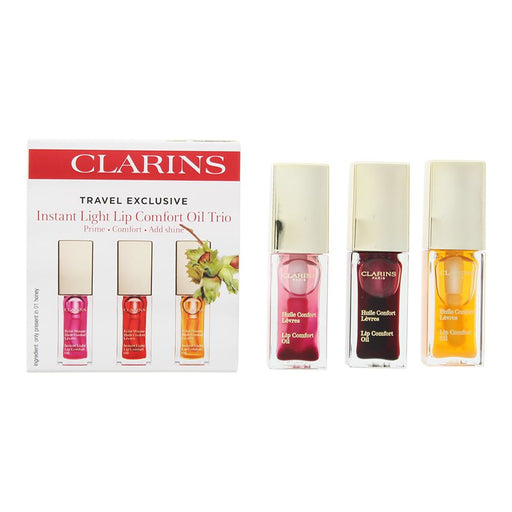Clarins Instant Light Lip Confort Oil Trio 3 x 7ml For Women