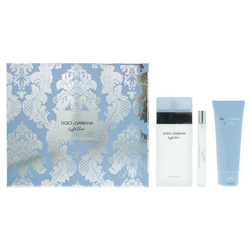 Dolce & Gabbana Light Blue EDT 100ml - Body 75ml - EDT 10ml Women