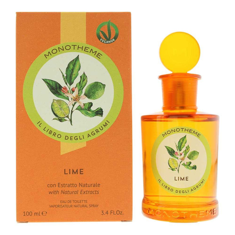 Monotheme Lime Eau de Toilette 100ml Spray For Her Him Brand NEW
