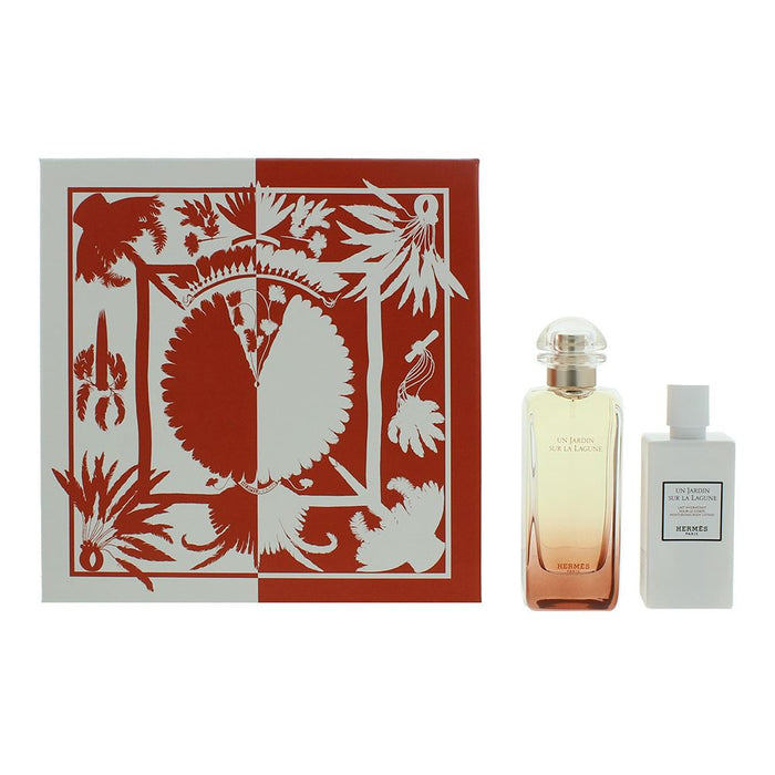 Hermes Un Jardin Sur La Lagune 2 Piece Gift Set: EDT 100ml - Body Lotion 80ml