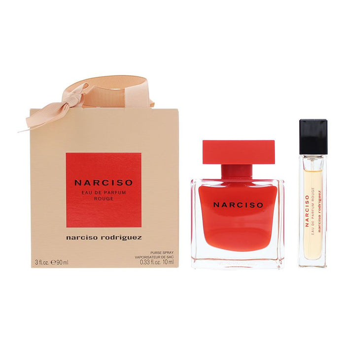 Narciso Rodriguez Narciso Rouge 2 Piece Gift Set: Eau de Parfum 90ml - EDP 10ml