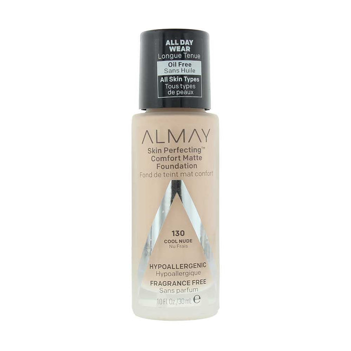 Almay Skin Perfecting Comfort Matte 130 Cool Nude Foundation 30ml For Women