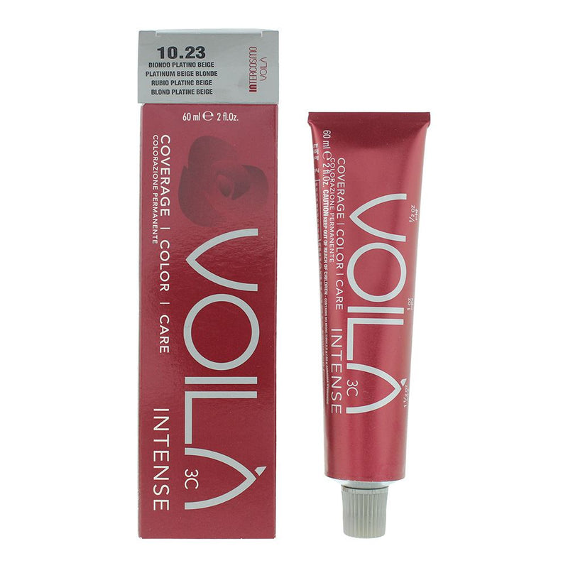 Intercosmo Voila Intense 10.23 Platinum Beige Blonde Hair Colour 60ml For Women