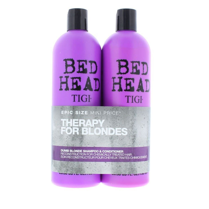 Tigi Bed Head Dumb Blonde Therapy For Blondes Duo Shampoo & Conditioner 750ml