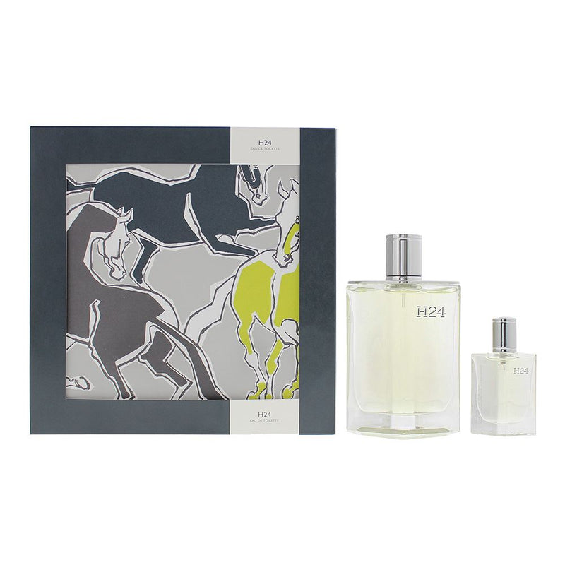 Hermes H24 2 Pcs Gift Set: Eau de Toilette 100ml Eau de Toilette 12.5ml For Men