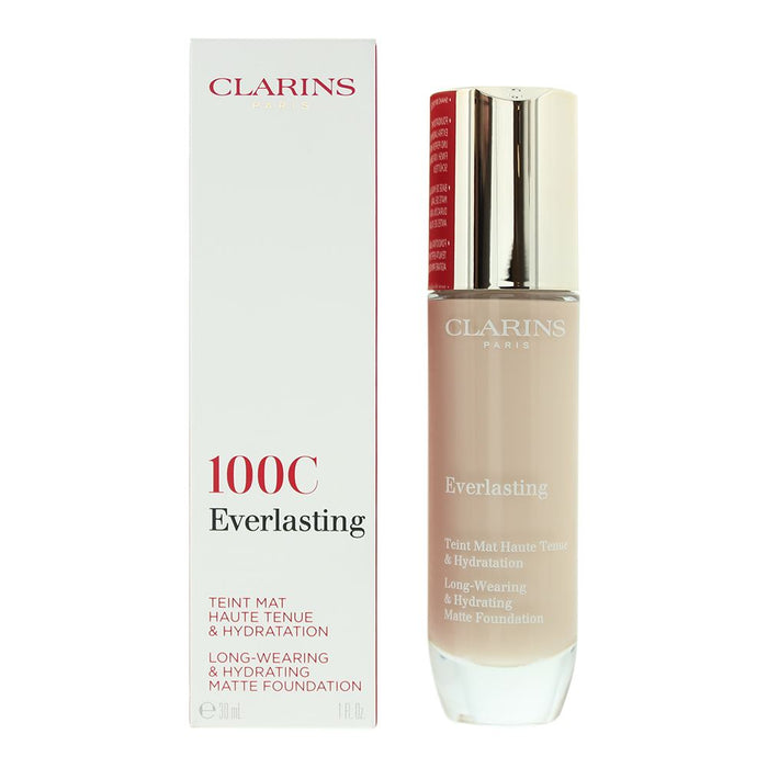 Clarins Everlasting Long-Wearing Hydrating 100C Lily Foundation 30ml For Women