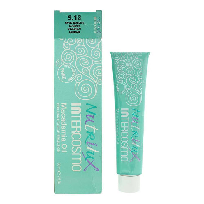 Intercosmo Nutrilux Macadamia Oil 9.13 BUCKWHEAT Hair Colour 60ml For Women