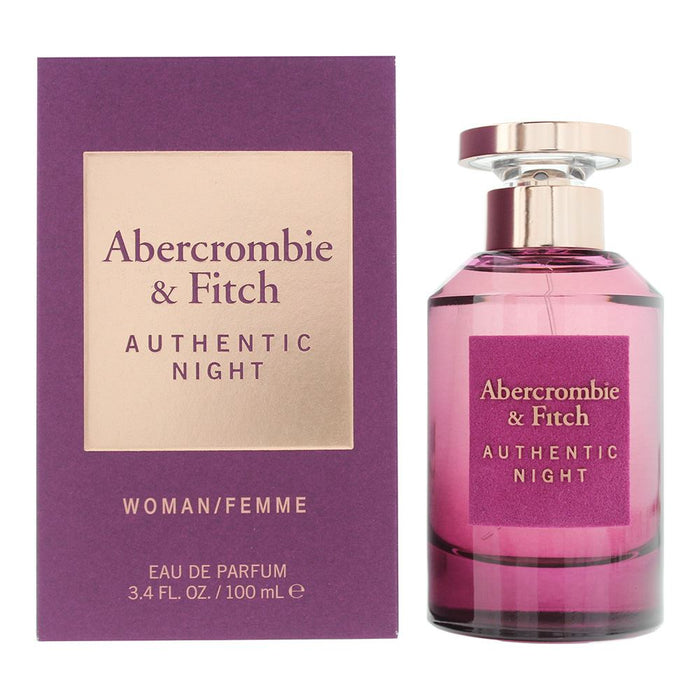 Abercrombie & Fitch Authentic Night Eau de Parfum 100ml Womens Perfume