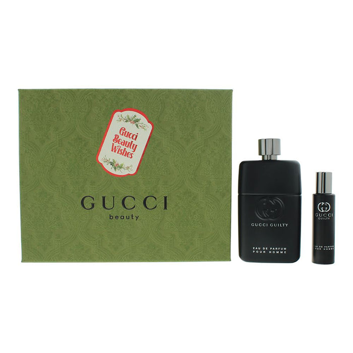 Gucci Guilty Pour Homme 2 Piece Gift Set: EDP 90ml - EDP 15ml Men Spray