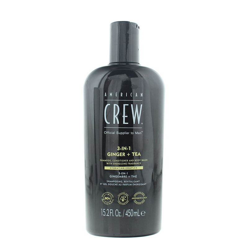 American Crew 3-In-1 Ginger  Tea Shampoo 450ml For Men