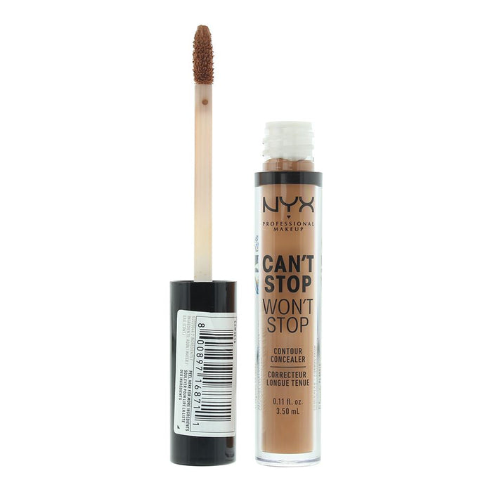 NYX Can't Stop Won't Stop 24H Mahogany Concealer 3.5ml For Women