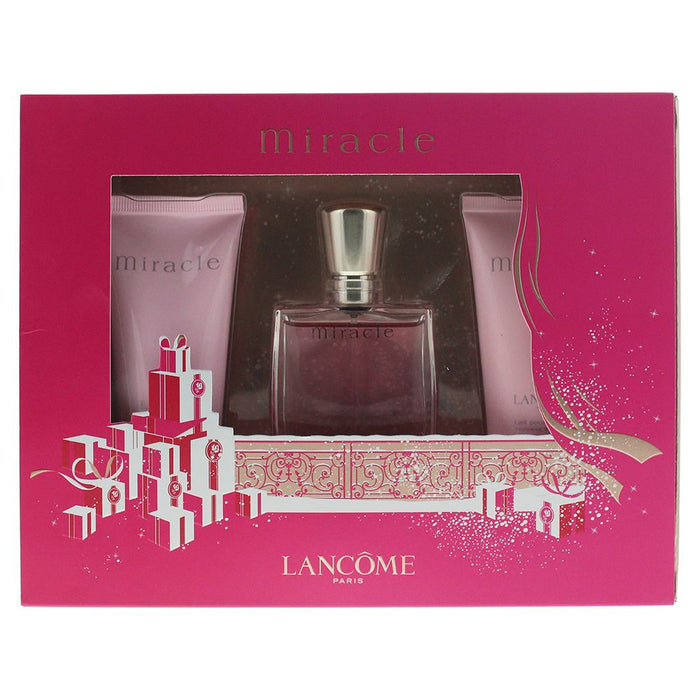 Lancome Miracle Gift Set EDP 30ml - Body Lotion 50ml - Shower Gel 50ml Women