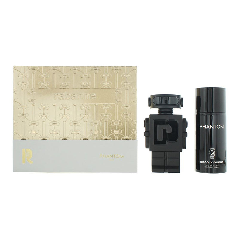 Rabanne Phantom 2 Piece Gift Set: Parfum 100ml - Deodorant Spray 250ml For Men
