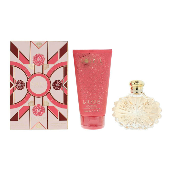 Lalique Soleil 2 Piece Gift Set: EDP 100ml - Body Lotion 150ml For Women