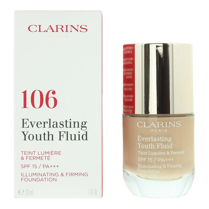 Clarins Everlasting Youth Fluid 106 Vanilla Foundation 30ml For Women