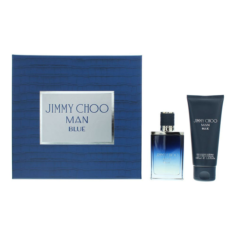 Jimmy Choo Man Blue 2 Pcs Gift Set: EDT 50ml - Shower Gel 100ml Men Spray