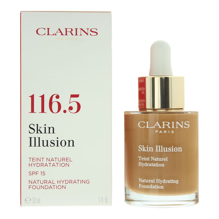 Clarins Skin Natural Hydrating SPF 15 116.5 Coffe Foundation 30ml For Women
