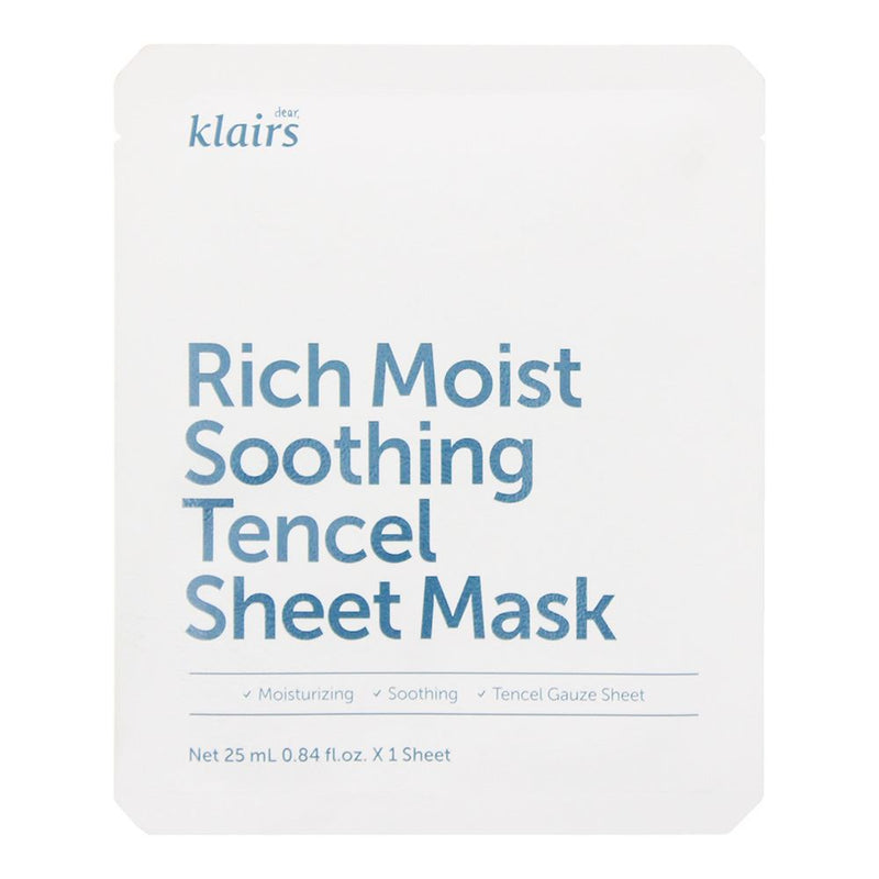Dear  Klairs Rich Moist Soothing Tencel Sheet Mask 25ml For Women